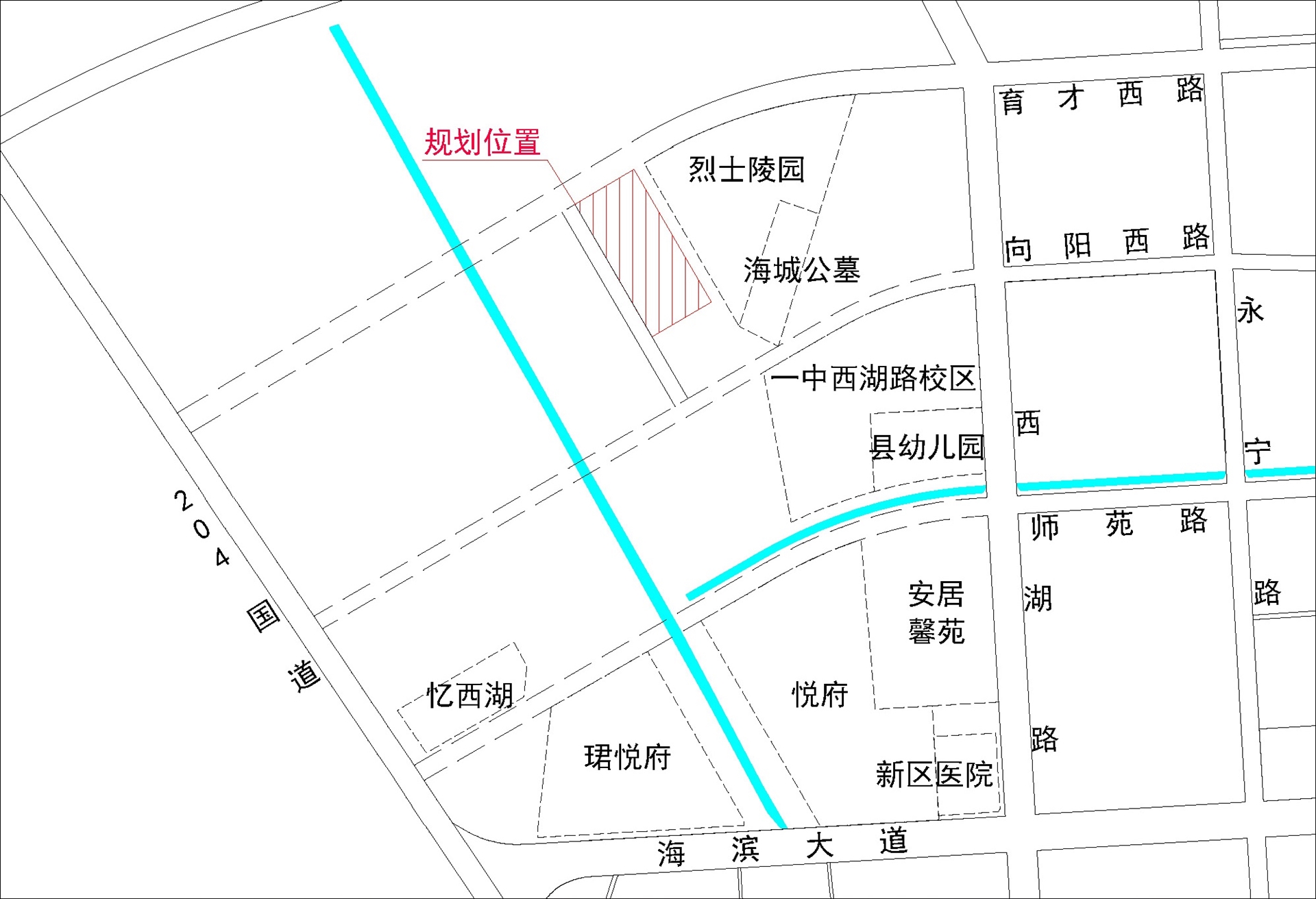 滨海县城西公交枢纽站建筑规划总平面方案公示
